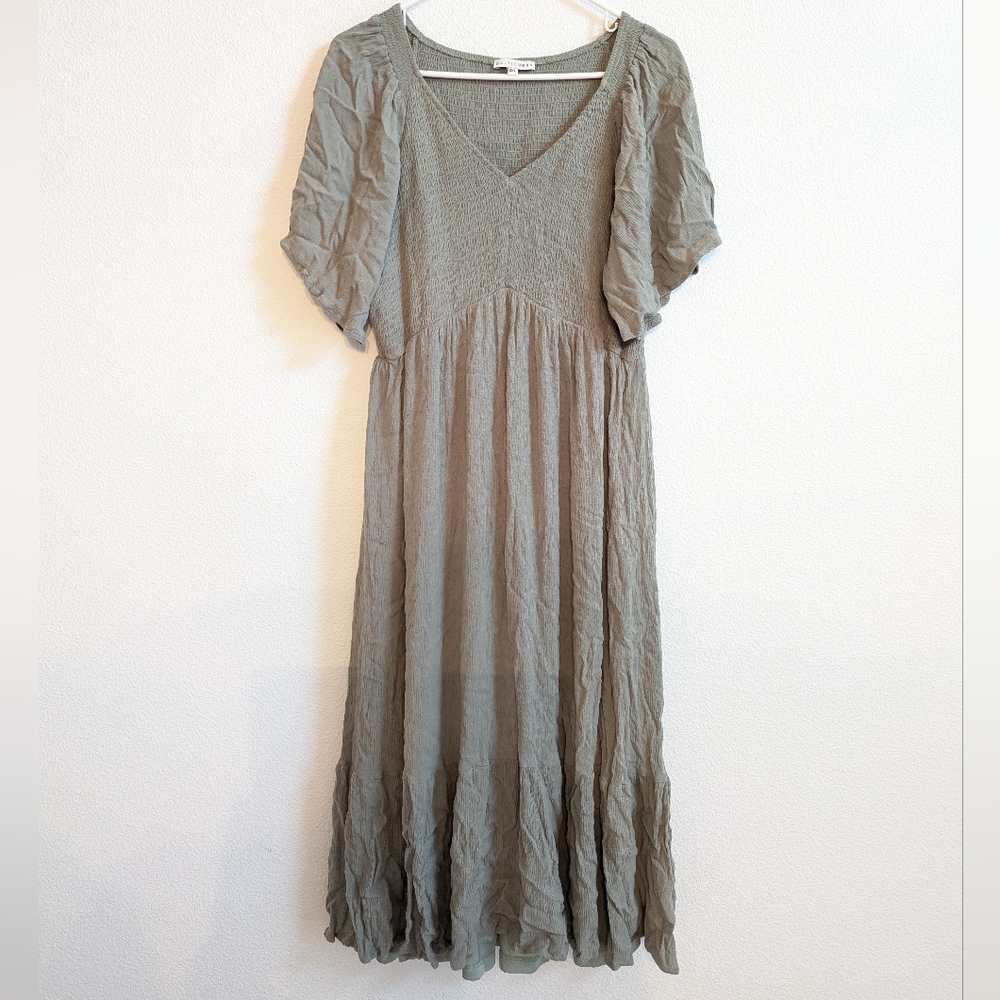Baltic Born-Elegant Moss Green Women's Dress